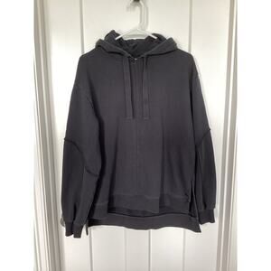 Sweaty Betty London Women’s Long Sleeve Kangaroo Pocket Pullover Hoodie Black 8